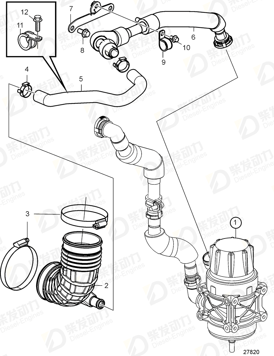 VOLVO Elbow 22275097 Drawing